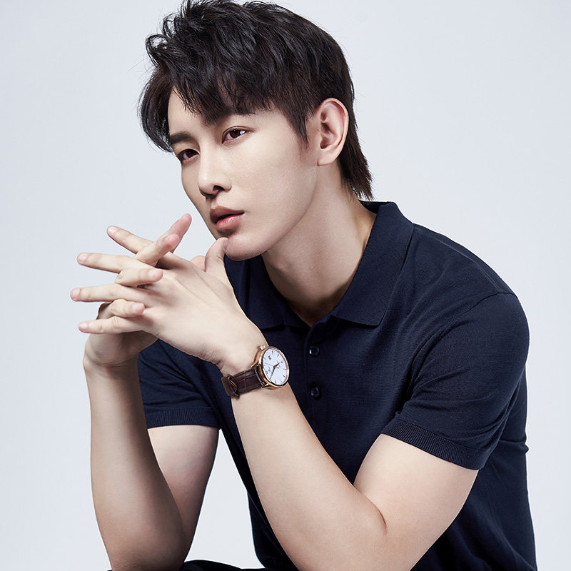 天王表正品手表男士自动机械表时尚休闲皮带腕表防水简约男表5844