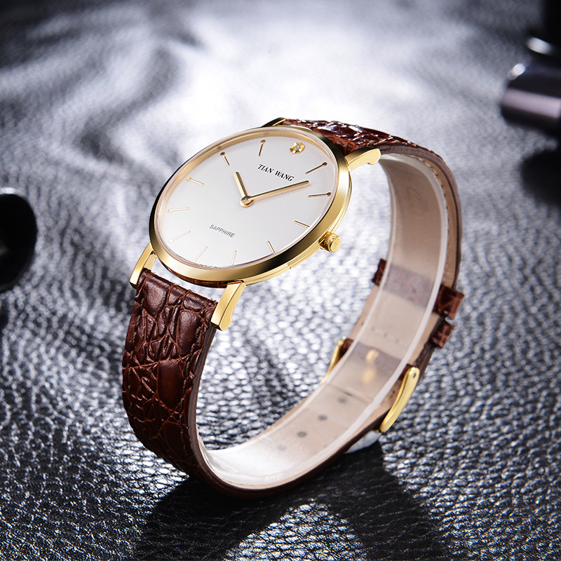 【专柜直发】天王正品轻薄石英表休闲情侣表男女手表情人节3529