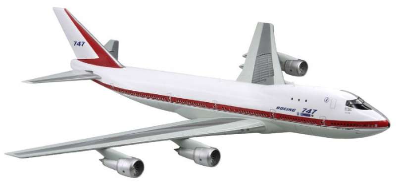 模型网绝版成品威龙 1/144波音 747-100首飞原型机 N7470-图3