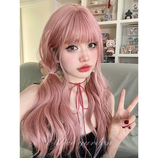 AG high temperature silk with long curly bangs