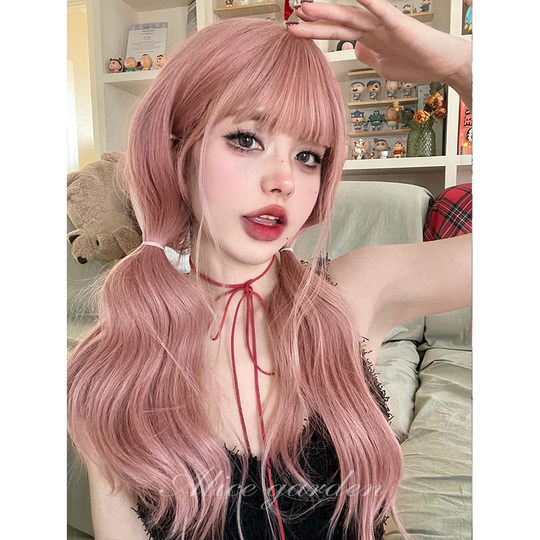 AG high temperature silk with long curly bangs