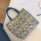 Портативная сливочная свежая сумка для ланча, тканевый мешок, широкая цветовая палитра, сумка для еды, увеличенная толщина