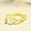 Titanium Crystal Ring Pixiu Ring Yellow Hair Crystal Ring