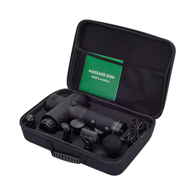 Factory cross-border three-speed button fascia gun muscle relaxation sports massager fitness equipment equipment silent