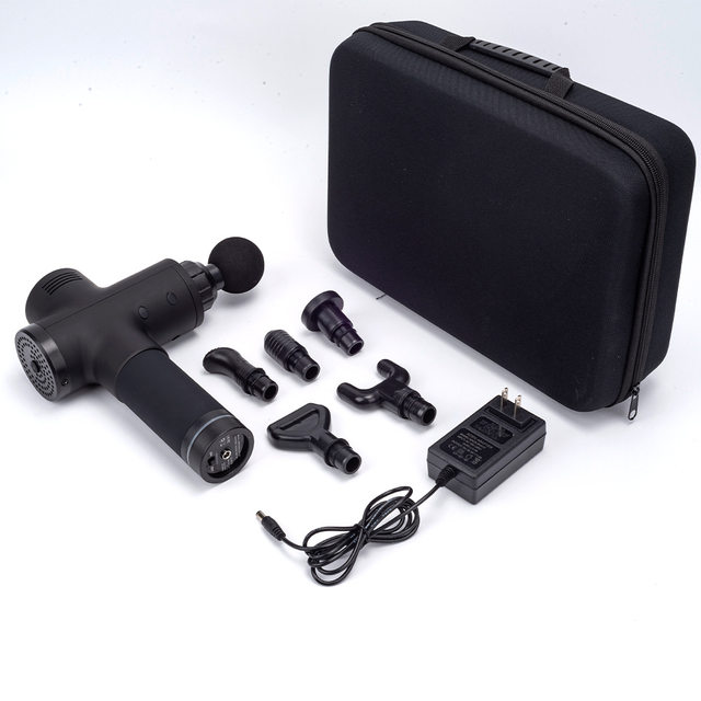 Factory cross-border three-speed button fascia gun muscle relaxation sports massager fitness equipment equipment silent
