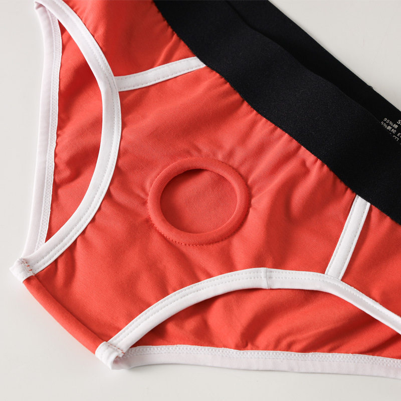 纯棉内裤男士三角裤内置硅胶套环放便免脱带洞分离式1号短裤性感,淘宝优惠券,粉丝福利购,淘宝优惠卷