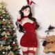 圣诞节服装新年约会睡衣女款2025新款纯欲风性感兔女郎制服包臀裙