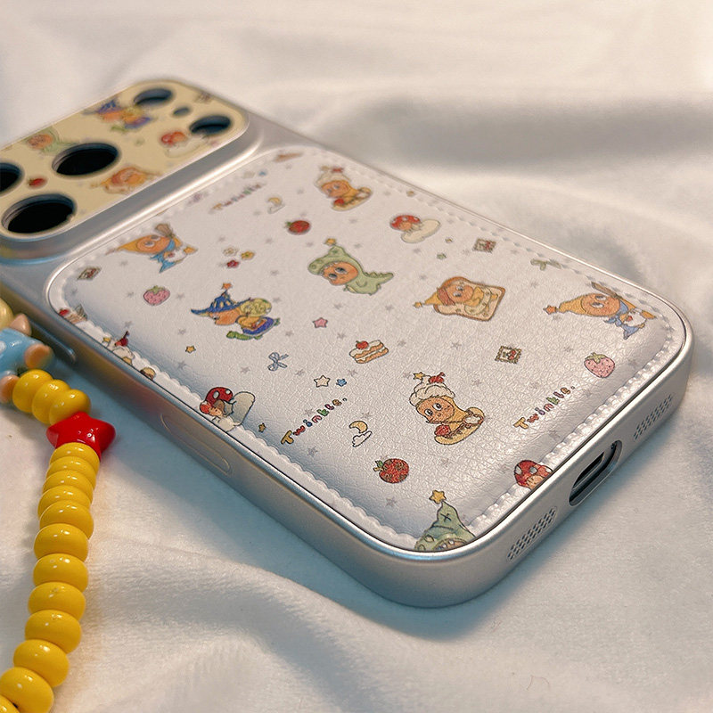 可爱满屏星星小卡通适用苹果17promax手机壳带链条16pro新款iphon17软萌15pro少女心16硅胶14防摔15皮质软壳,淘宝优惠券,粉丝福利购,淘宝优惠卷