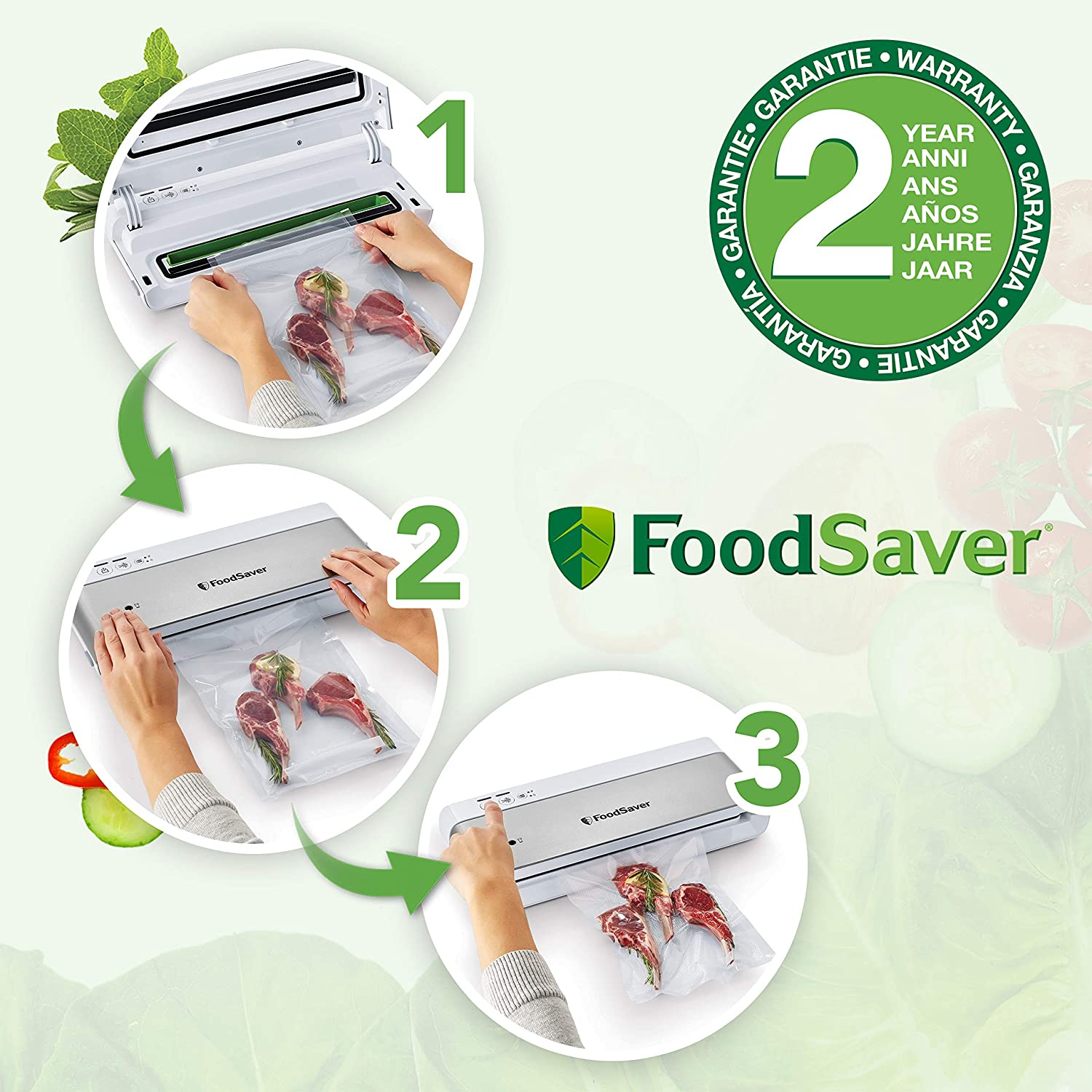 德国代购FoodSaver Compact vacuum sealer VS0100X真空封口机-图1