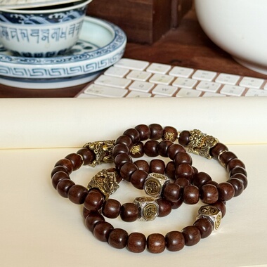 叶优里龙虎山雷枣木貔貅雷组赵公明男女雷击枣木玉化料枣木手链