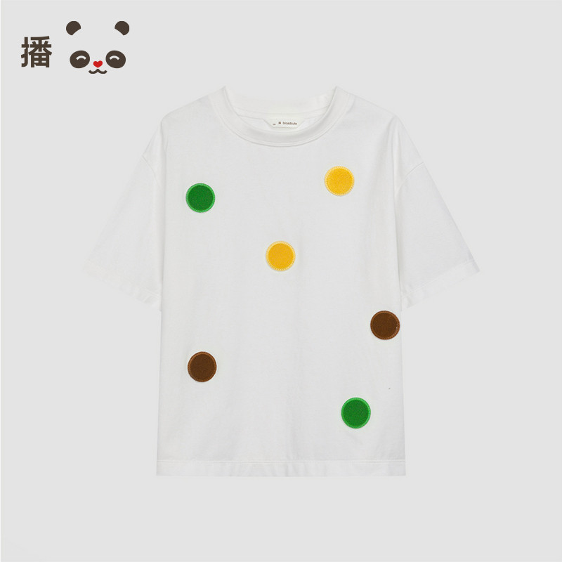播broadcute童装T恤2024夏季新款男女童简约波点短袖KER2Y837,淘宝优惠券,粉丝福利购,淘宝优惠卷