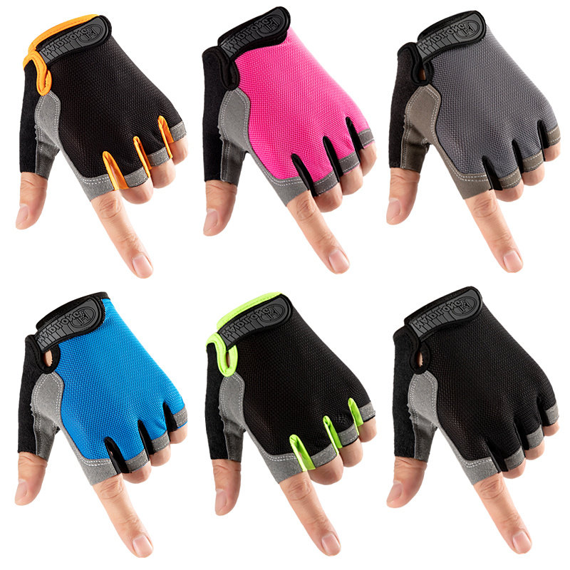 Men's and Women's Half Finger Thin Summer Fitness Cycling Yoga Gloves