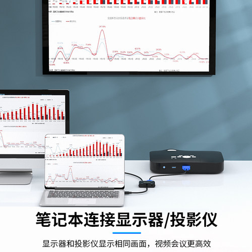 micro hdmi转vga转接头线索尼相机平板联想笔记本连接显示器电视 - 图2