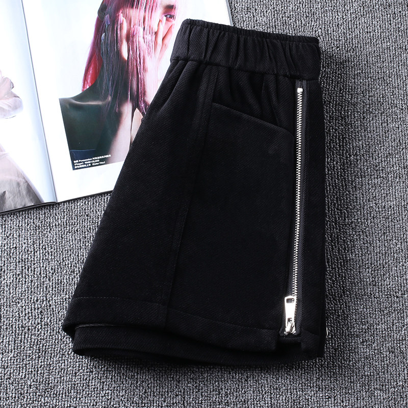 松紧高腰秋冬2021春装金丝绒短裤 佐帕莎休闲裤