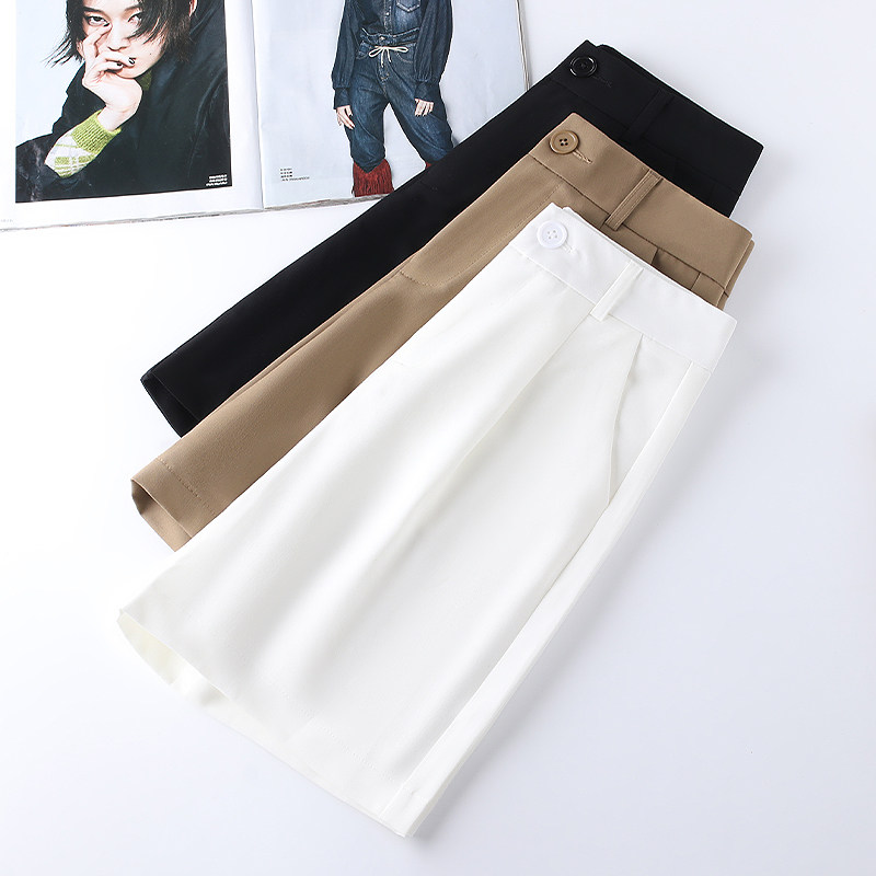 西装夏季2022新款高腰宽松阔腿裤 佐帕莎休闲裤