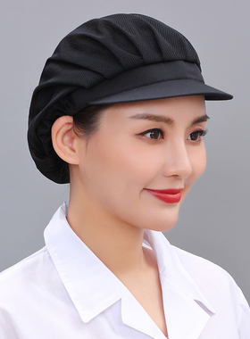 厨房炒菜用的帽子工作帽子防尘车间包头蛋糕店透气烘焙师餐厅女款