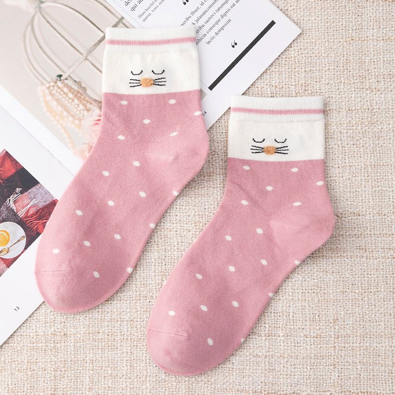 可爱长筒秋冬季潮中筒袜 比尔姿彩短袜/打底袜/丝袜/美腿袜