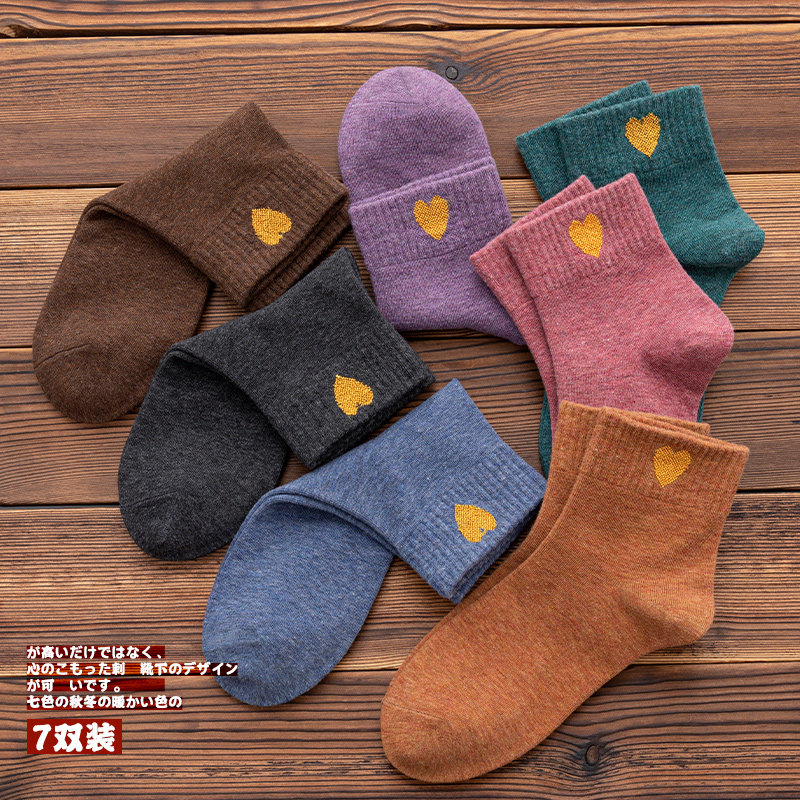 ins潮春秋季长筒网红潮流中筒袜 比尔姿彩短袜/打底袜/丝袜/美腿袜