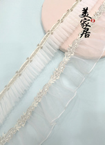 Curtain Lace Romance Method White Lace Gold Thread Water Soluble Side Decorative Side Mantle Head Flat Mantle Wide Side Accessories