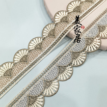 Wide 4CM new minimalist curtains Lace Lace embroidered water soluble window gauze fabric Lace Trim Home Textile Accessories DIY