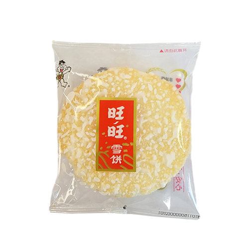 旺旺雪饼84g袋装雪米饼休闲好吃的膨化零食点心下午茶办公室小吃 - 图2