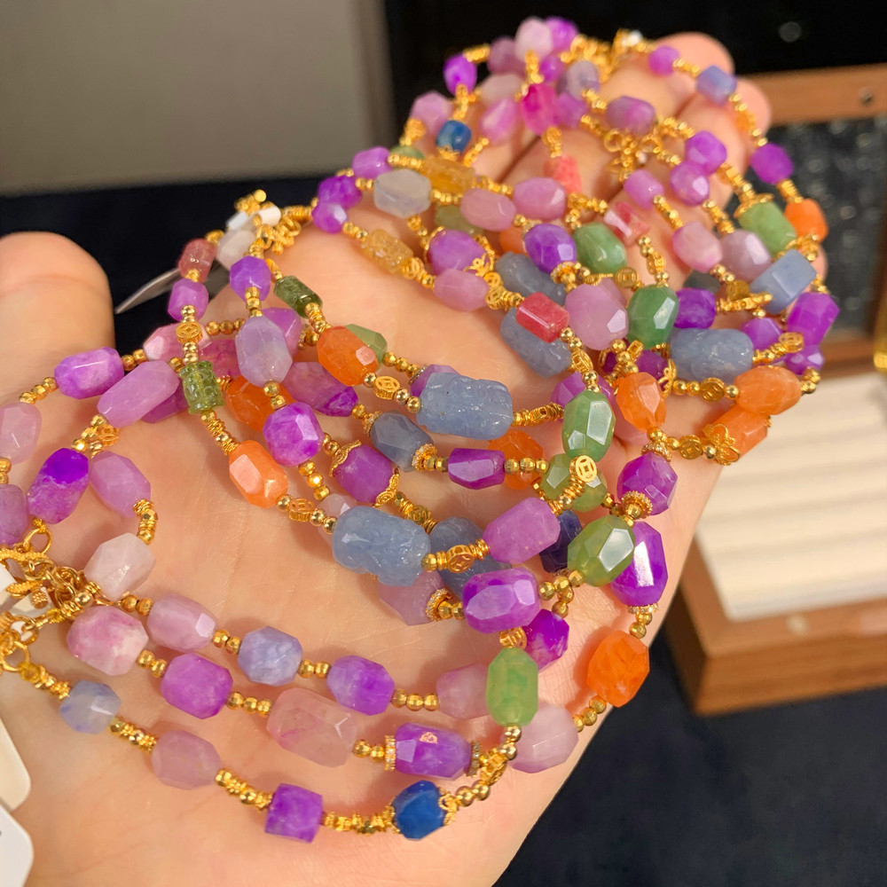 潮生石舒俱来糖果钻石手串 南非老矿料 桃红 皇家紫灭霸橘  多宝,淘宝优惠券,粉丝福利购,淘宝优惠卷