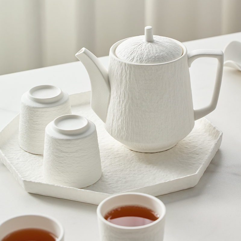 米立风物中式轻奢陶瓷水壶茶杯套装泡茶壶乔迁新居礼物茶具礼盒装 - 图1