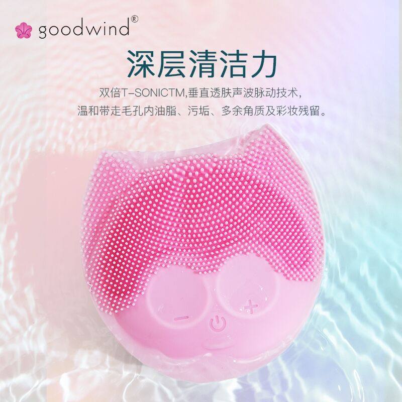 Goodwind洗脸仪电动洁面仪脸部毛孔清洁器硅胶洗脸神器女洗面刷,淘宝优惠券,粉丝福利购,淘宝优惠卷