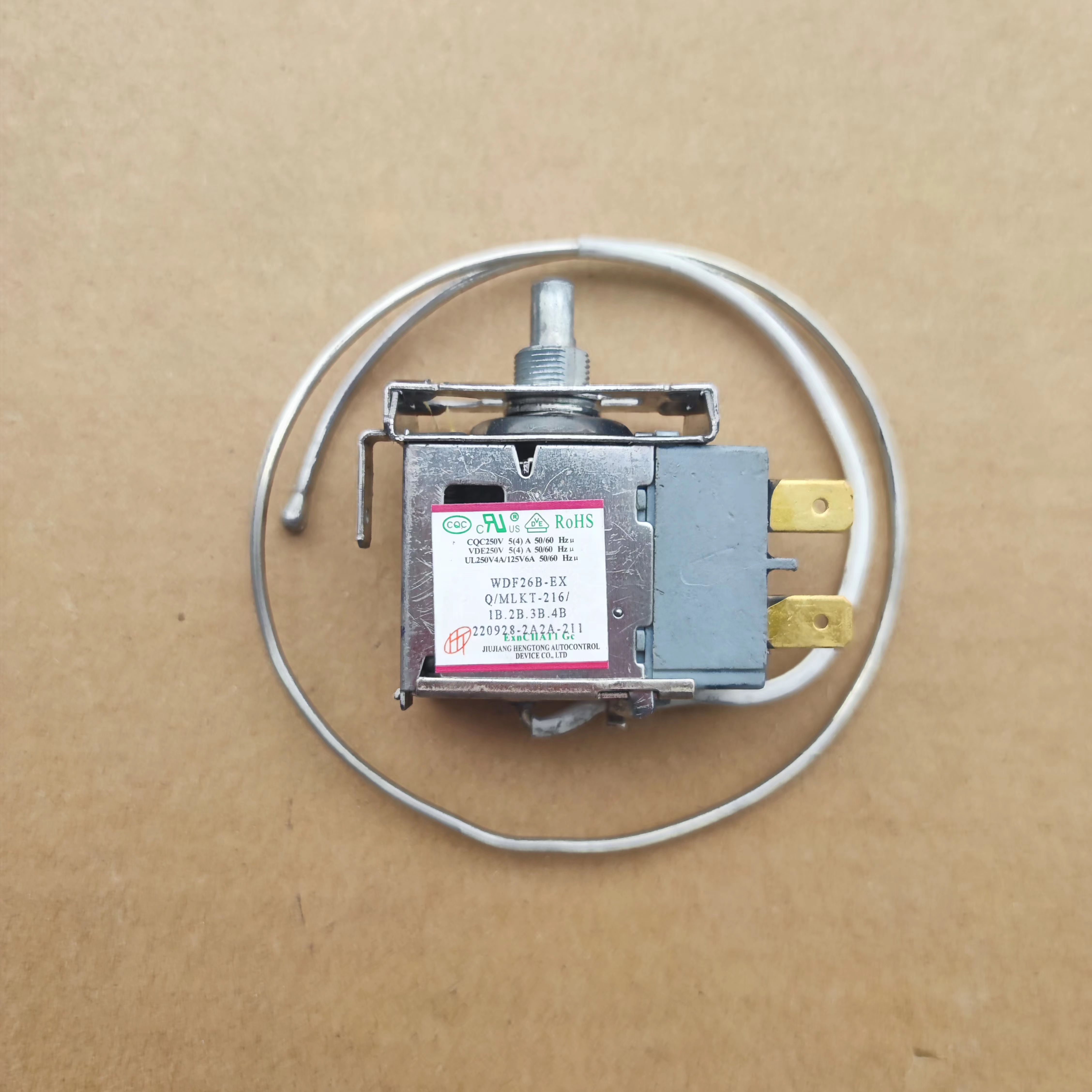 原装美菱冰箱温控器 WDF26A B C 控温开关传感器 无耳螺丝款 配件 - 图0