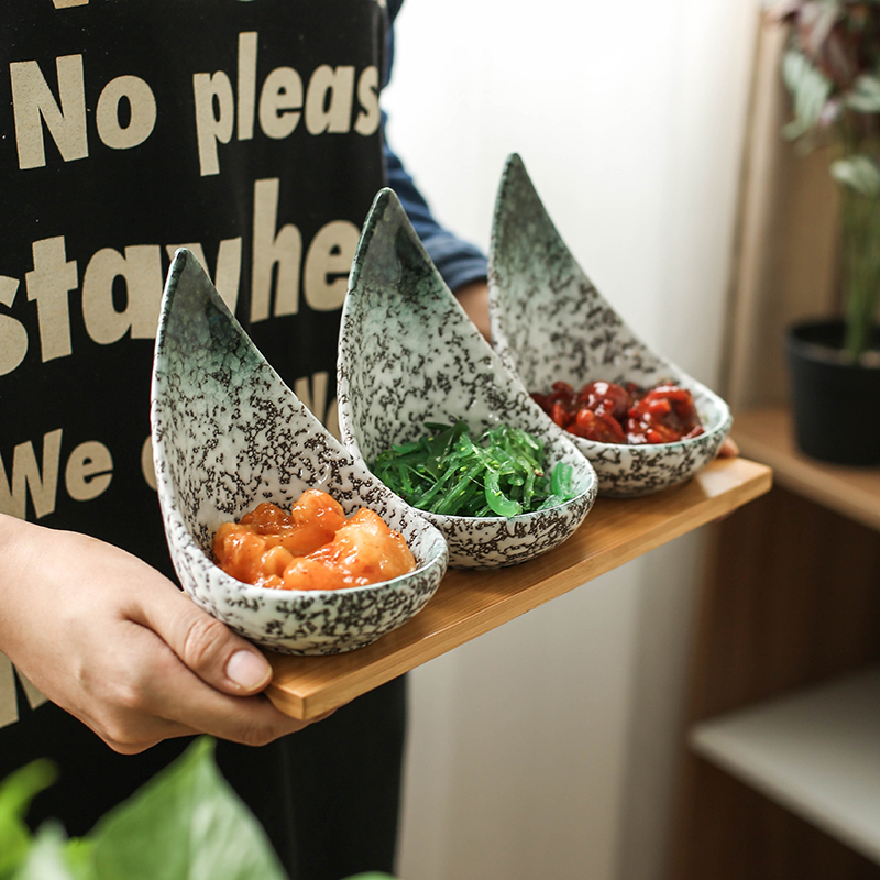 日式餐具商用陶瓷创意摆盘刺身拼盘凉菜碗寿司烤肉店小食碟子盘子-图0