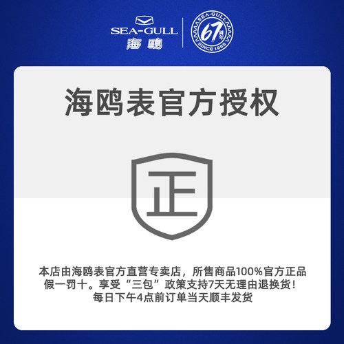 正品海鸥表男表时尚简约机械手表全自动防水男款潜水夜光男士1523 - 图3