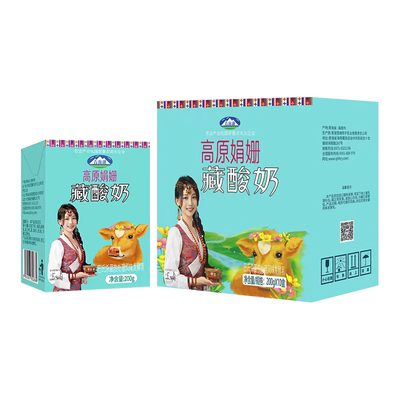青海湖高原娟姗藏酸奶原味200g*10盒