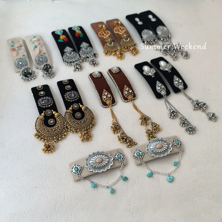 蒙古民族风发饰古风 藏式手工发夹 易梦玲同款边夹流苏发夹 铃铛,淘宝优惠券,粉丝福利购,淘宝优惠卷