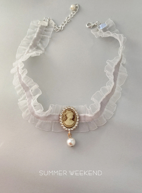 复古百搭淑女风天鹅脖颈丝绒项圈