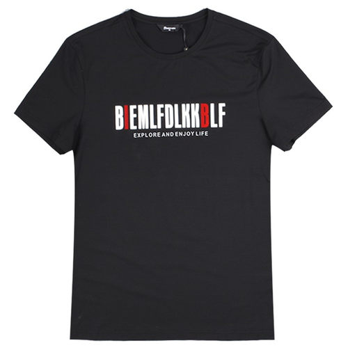 BIEM.L.FDLKK比音勒芬男装正品夏季新款纯色条纹休闲短袖T恤清仓 - 图3