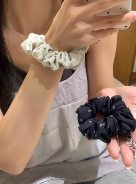 两用款！韩系星星发绳大肠圈可当包挂手机绳发饰甜美百搭发圈头饰