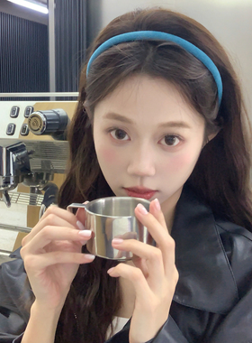 复古彩色绒面细发箍女2026新款简约小众高级感洗脸头箍压发发卡新
