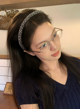博主同款~韩系豹纹窄版发箍简约百搭头箍压发发卡外戴时髦发饰品