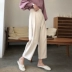 Em gái mập 2019 quần áo mùa thu mới cộng với size quần áo nữ cho đùi dày quần rộng ống rộng quần nữ - Cộng với kích thước quần áo áo khoác bò nữ Cộng với kích thước quần áo