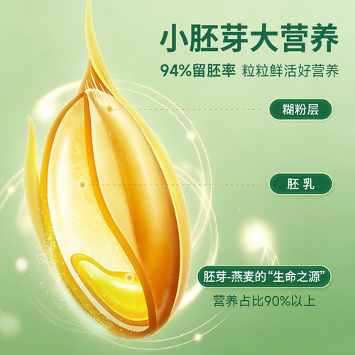 阴山优麦有机胚芽燕麦米主食生米囤粮营养粗粮新米官方旗舰店正品 - 图0