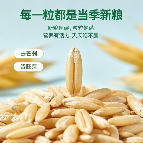 阴山优麦有机胚芽燕麦米主食生米囤粮营养粗粮新米官方旗舰店正品 - 图2