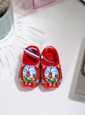 荷兰特色木鞋架子装饰桌面摆件