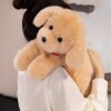 Cute simulated golden retriever plush comfort pillow doll