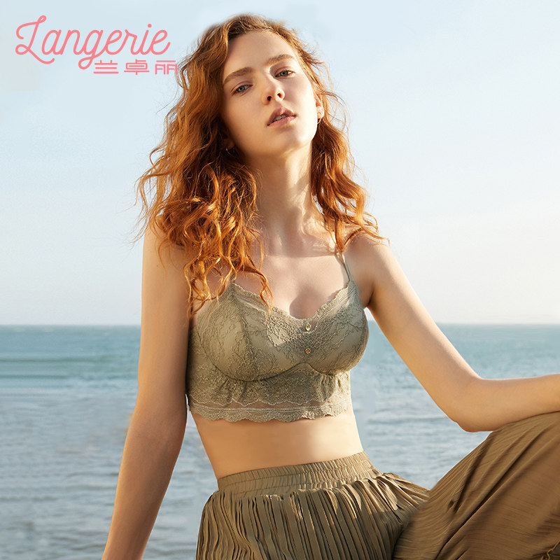 兰卓丽新品带杯免穿无钢圈性感文胸 兰卓丽文胸