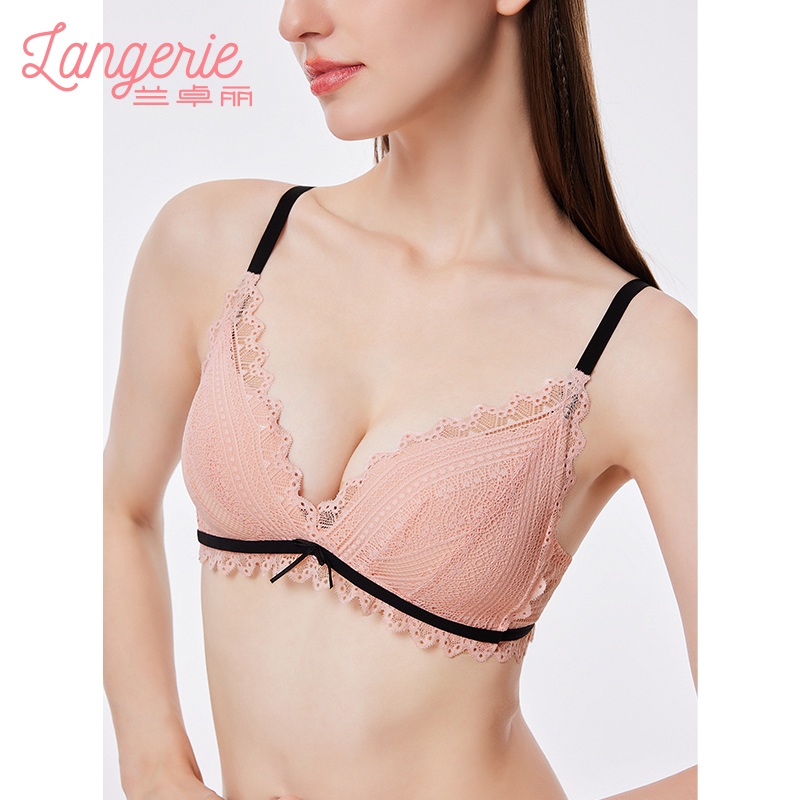 兰卓丽女法式三角杯性感蕾丝文胸 兰卓丽文胸
