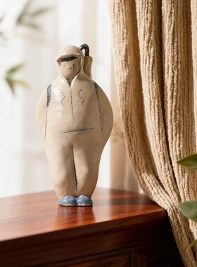 景德镇陶瓷人像雕塑摆件