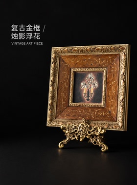 复古欧式木质手绘静物装饰摆件