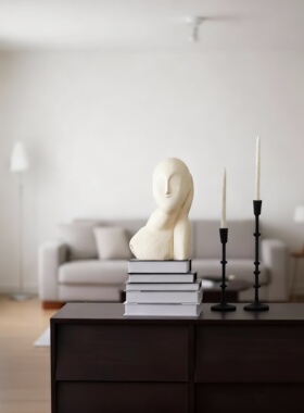 侘寂风抽象树脂雕塑摆件送礼