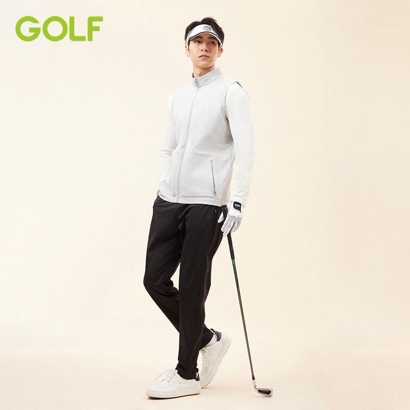 GOLF/高尔夫秋季马甲外穿透气针织背心男纯色时尚运动马甲外套男,淘宝优惠券,粉丝福利购,淘宝优惠卷