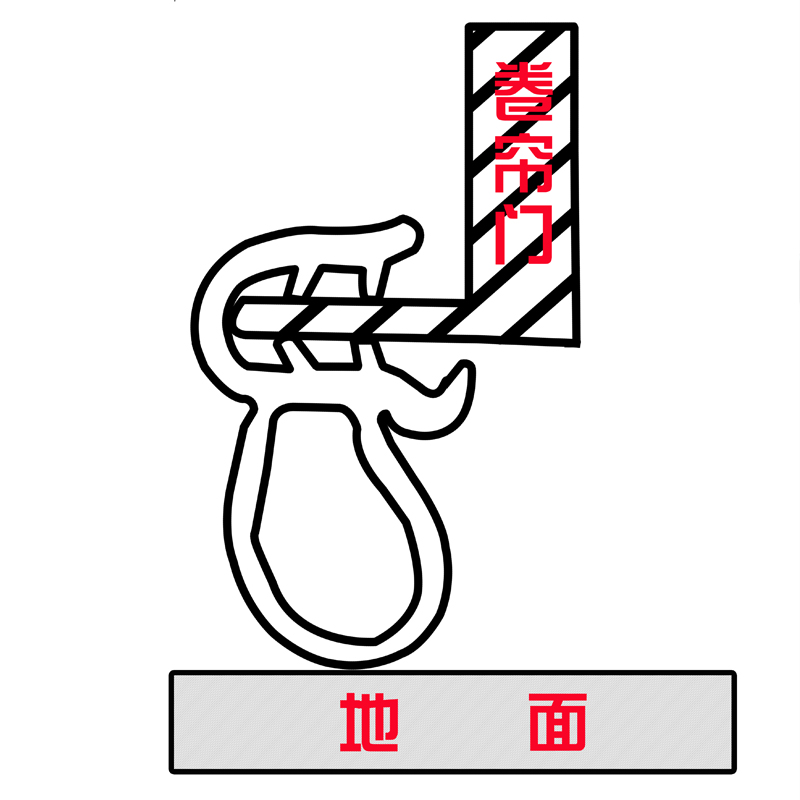 电动车库门密封条门底角铁L型T型通用老式卷闸门卷帘门密封条防尘